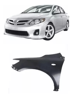 Paralama Esquerdo Corolla 2009 A 2014 Com Furo Pisca