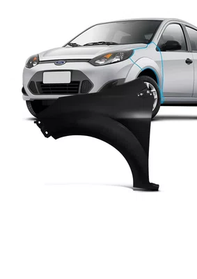 Paralama Fiesta 2011 2012 2013 Lado Esquerdo