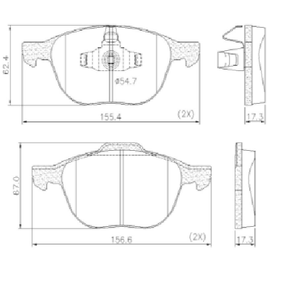 Pastilha De Freio Diant Ford/volvo Focus  Ecosport 