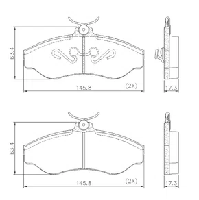 PASTILHA DE FREIO DIANT GM/TOYOTA