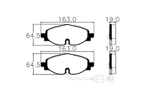 Pastilha De Freio Tras Audi/vw Golf  Jetta  