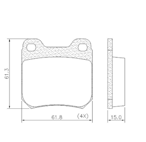 Pastilha De Freio Tras Cadillac/gm