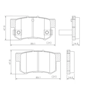 PASTILHA DE FREIO TRAS HONDA