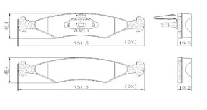 PASTILHAS DE FREIO DIANT FORD/MAZDA