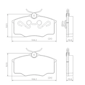 PASTILHAS DE FREIO DIANT GM/VW