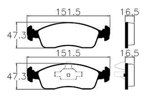 PASTILHA DE FREIO DIANT PEUGEOT/FIAT/CITROEN