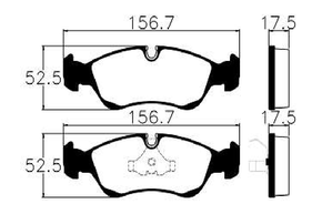 Pastilhas De Freio Dianteira Aranos 1.8 2.0 Espero 1.8 2.0 Lanos 1.5 1.6 Nexia 1.5 Astra 2.0 Calibra 2.1 Omega Suprema 2.0 2.2 Vectra 2.0 2.2 Ecopads - Eco1019 