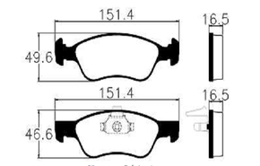 Pastilhas De Freio Dianteira Astra 98 Ecopads - Eco1008