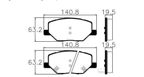 PASTILHA DE FREIO DIANT JEEP/ FIAT