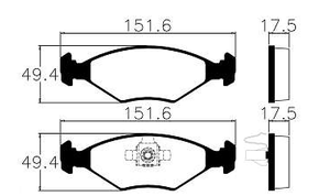 Pastilhas De Freio Dianteira Fiat Uno Ecopads - Eco1452