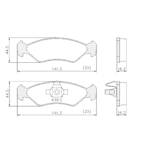 Pastilhas De Freio Dianteira Fiesta Zetec Rocam 1.0 8v Fiesta Ecobost 1.0 12v Ka Zetec Rocam 1.0 1.6 8v Lonaflex - P91