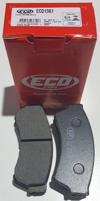 Pastilhas De Freio Dianteira Ford Fusion 16v 2006-2012 Ecopads - Eco1361