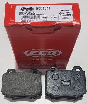 Pastilhas De Freio Dianteira Gol 1.0 1.6 Parati 1.6 Saveiro 1.6 Voyage 1.6 Ecopads - Eco1047