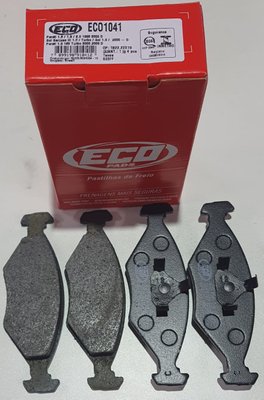 Pastilhas De Freio Dianteira Gol G3 1.0 1.6 1.8 Parati 1.0 1.6 1.8 2.0 Saveiro 1.6 1.8 2.0 Ecopads - Eco1041