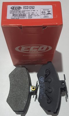 Pastilhas De Freio Dianteira Golf Glx/ Gti 2.0 Van Ecopads - Eco1252