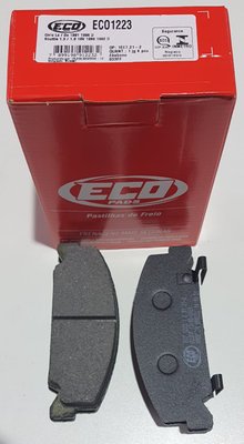 Pastilhas De Freio Dianteira Honda Civic Lx/dx 1991-1996 Shuttle 1.5 1.6 16v 1989-1992 Ecopads - Eco1223