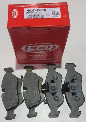 Pastilhas De Freio Dianteira Meriva 1.8 8v (aro14) Zafira 2.0 8v (aro14) Ecopads - Eco1026
