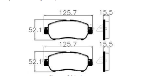 Pastilhas De Freio Dianteira Nissan Kicks 1.6 16v Ecopads - Eco1602