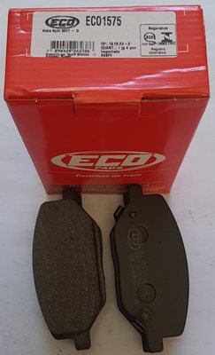 Pastilhas De Freio Dianteira Nova Spin 2017 Ecopads - Eco1575