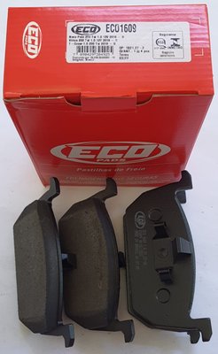 Pastilhas De Freio Dianteira Novo Polo 200 Tsi 1.0 12v T-cross 1.0 1.4 200 250 Tsi Virtus 200 Tsi 1.0 12v Ecopads - Eco1609 