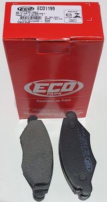 Pastilhas De Freio Dianteira Peugeout 206 1.0 1.6 1.4 Sw 1.4 1.6 207 1.4 1.6 1.8 2.0 Hoggar 1.4 1.6 16v Ecopads - Eco1199