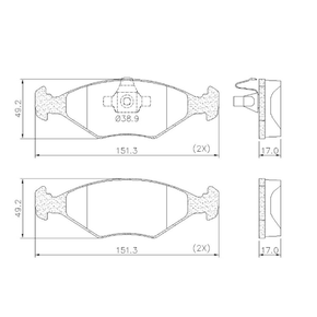 Pastilhas De Freio Dianteira Uno Way Economy Fire 1.0 8v Lonaflex - P87 