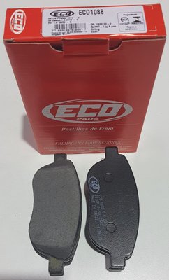 Pastilhas De Freio Diantera 207 1.6 207 Sw 1.6 307 1.6i 16v 2.0 16v 2.0 Hdi 2002 307 Sw 1.6 2.0 Aircross 16v C3 1.5 C4 Vtr Ds3 1.6 Stilo 1.8 1.9 Jtd Ecopads - Eco1088