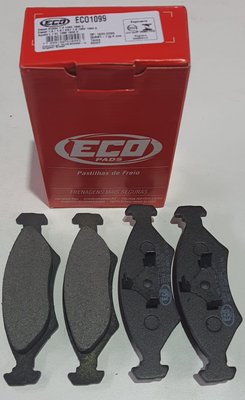Pastilhas De Freio Diantera Apolo Gls/l/gl 1990-1992 Escort 1.6/1.8/xr3 1.8 Escort Hobby 1.0 1993-1996 Verona L 1990-1992 Ecopads - Eco1099