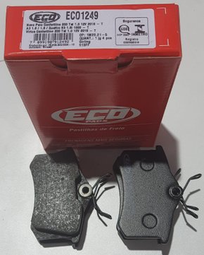 Pastilhas De Freio Traseira 307 1.4/1.6 1.4hdi/2.0 Hdi 405 1.9 2.0 Fluence Megane Golf Polo Virtus Ecopads - Eco1249
