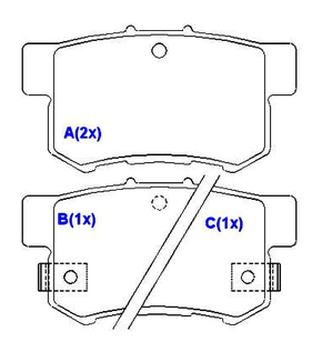 Pastilhas De Freio Traseira Civic 1.4is 1.6i 1.7i 2.0 1.8 Novo Civic 2.0 1.0 1.8 Exs/lx/lxs S2000 Shuttle 2.2i 2.3i Sx4 2.0 16v Syl - Syl1258