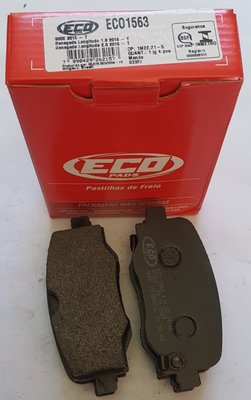 Pastilhas De Freio Traseira Compass Limited 2.0 Flex 4x2 4x4 Renegade 1.8 2.0 4x4 Ecopads - Eco1563