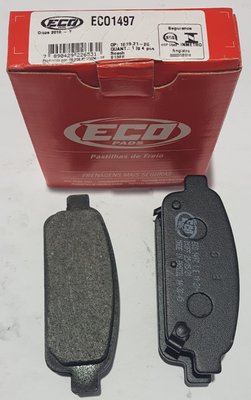 Pastilhas De Freio Traseira Cruze Ecopads - Eco1497