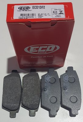 Pastilhas De Freio Traseira Ford Fusion 16v 2006-2012 Ecopads - Eco1362