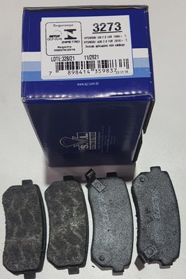 Pastilhas De Freio Traseira I30 2.0 16v Ix35 2.0 16v Sonata 2.4 16v Tucson T6 2.0 Cerato 2009-2012 Rio 1.4 16v 1.5 Crdi 1.6 16v Sportage 2.0 16v Syl - Syl3273