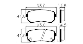 Pastilhas De Freio Traseira I30 Sonata 2.4 Tucson Ecopads - Eco1437
