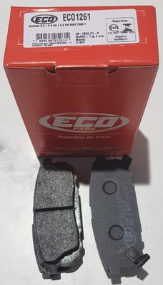 Pastilhas De Freio Traseira Kia Sorento 2.4 3.3 V6 3.5 V6 2002-2009 Ecopads - Eco1261 