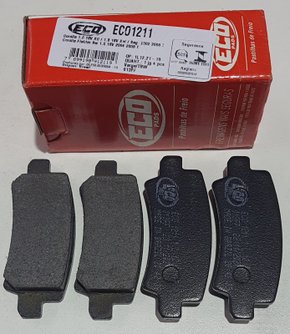 Pastilhas De Freio Traseira Toyota Corolla 1.6 16v Xli/ 1.8 16v Xei Corolla Fielder Sw 1.8 16v 2004-2008 Ecopads - Eco1211