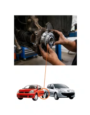 ROLAMENTO DE RODA TRASEIRA CLIO 1996/2016 C3 2003/2011 206 1999/2010