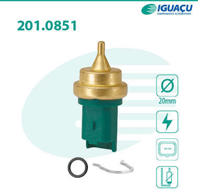 Sensor Temperatura Água Citroen/peugeot Aircross Berlingo C3 C4 Xsara 206 207 208 3008 307 308 408 508 Hoggar Partner Iguaçu - 2010851