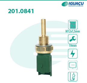 Sensor Temperatura Água Citroen/peugeot/renault C3 C4 C5 C6 C8 Evasion Saxo Xsara 206/206 Sw 207/207 Sw 208 307/307 Sw 405 406 407 607 807 Hoggar Partner Iguaçu - 2010841