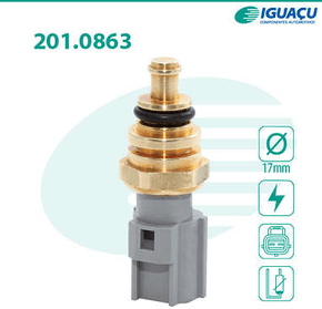 Sensor Temperatura Água Ford Ecosport Fiesta Focus Ka Mondeo Ranger Iguaçu - 2010863