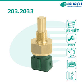 Sensor Temperatura Painel Ford Courier 1.3 8v Endura-e Gasolina 1997-1999 Fiesta 1.3/1.0 8v Endura-e Gasolina 1996-1999 Iguaçu - 2032033