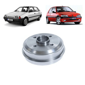 Tambor Freio C/cubo Tras Citroen/peugeot Ax Gti 1992 Até 1995 106 1.3i Rallye 1993 Até 1996