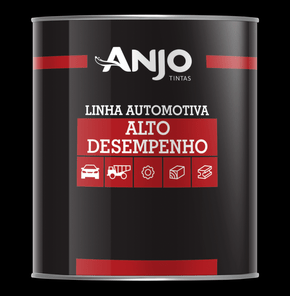 Tinta Laca  Alto Desempenho 900ml Anjo Preto Fosco  Linha  Automotiva 