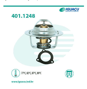 Válvula Termostática Audi/ford/seat/volkswagen A3 Escort/escort Hobby Pampa Cordoba Ibiza Bora Gol Parati Passat Saveiro Voyage Iguaçu - 401124887