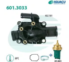 VALVULA TERMOSTATICA C/CARCAÇA CITROEN/PEUGEOT