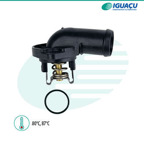Válvula Termostática Com Carcaça Seat/volkswagen Ibiza Gol Golf Parati Polo Classic Iguaçu - 402124587