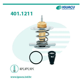Válvula Termostática Fiat/gm Stilo Astra Calimba Corsa Ipanema Kadett Meriva Monza Omega Suprema Tigra Vectra Zafira Iguaçu - 401121192