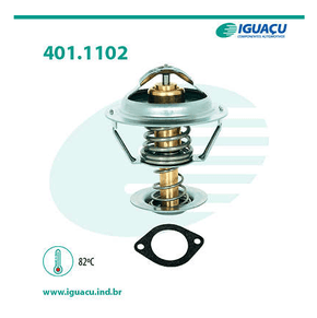 Válvula Termostática Hyundai/kia Acent Elantra I30 Ix35 Tucson Carens Cerato Optima Soul Sportage Iguaçu - 401110282