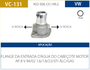 Flange Da Entrada De Água Volkswagen Gol Logus Pointer Parati Santana Quantum Saveiro Voyage Valclei - Vc131
